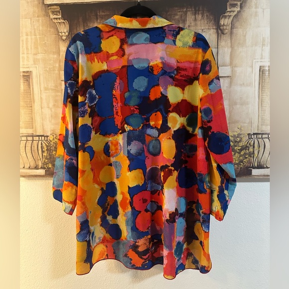 💙Multicolor Abstract Blazer Jacket💙 - Picture 2 of 3